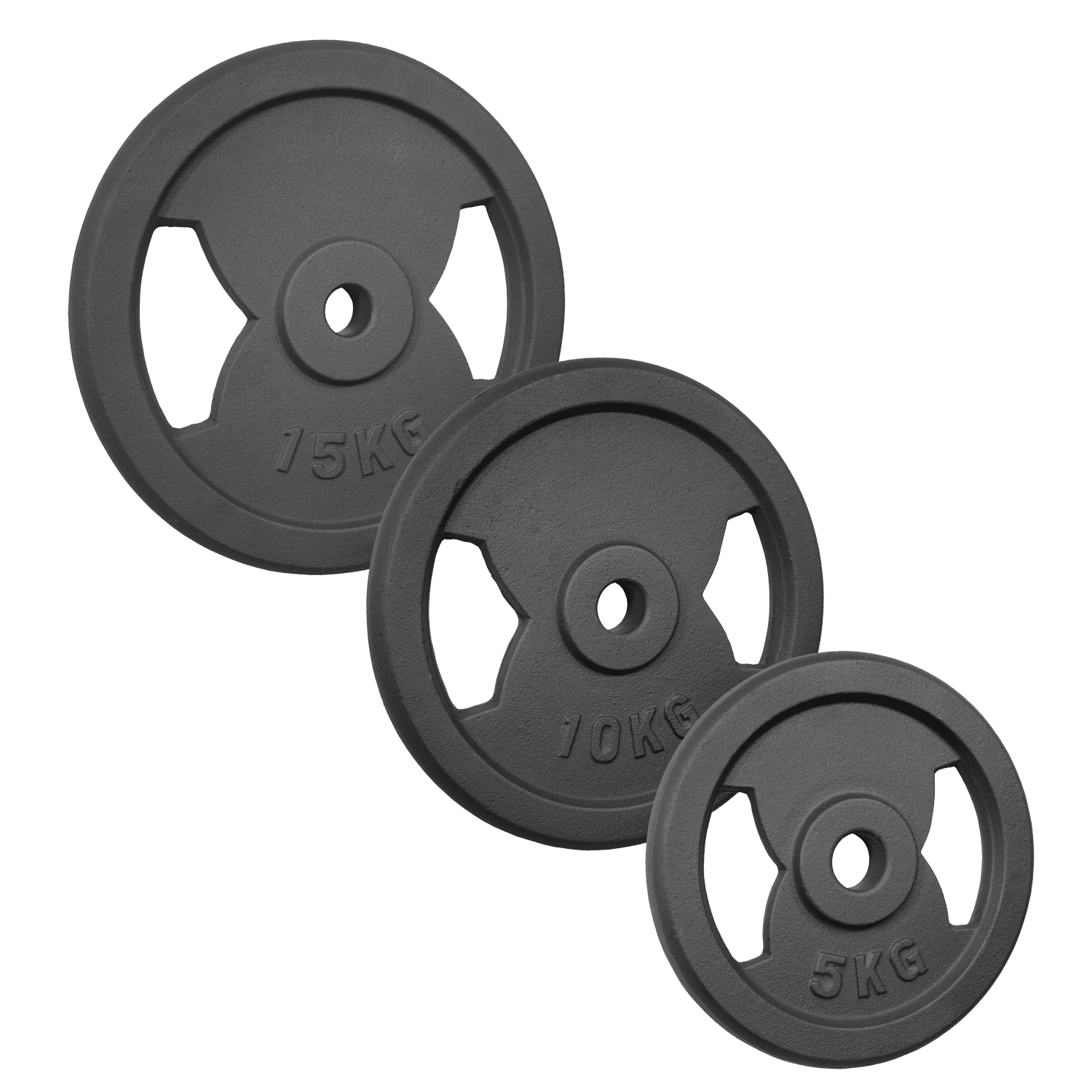 Bild von Hantelscheibe mit 2 Grifflöchern, guss, 30mm