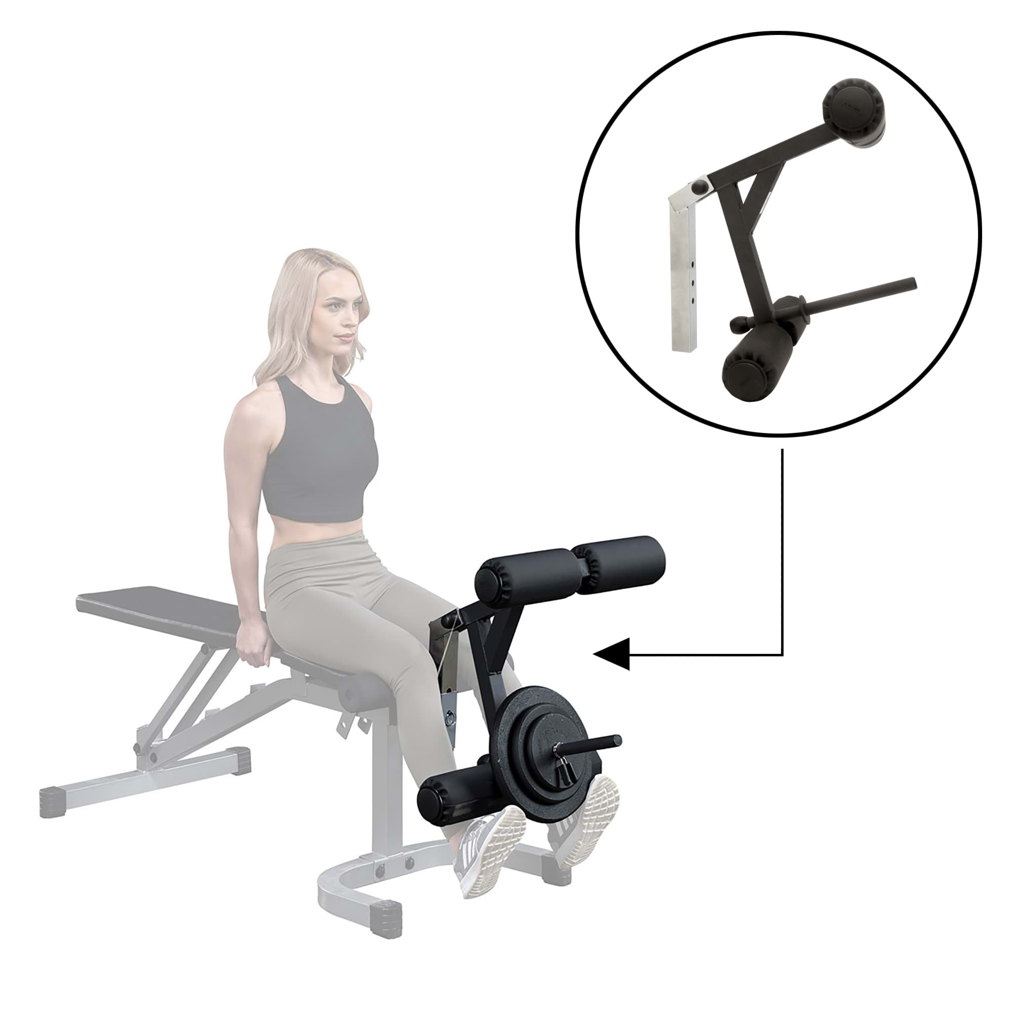 Bild von GLDA-1 Beinstrecker-/beuger-Aufsatz