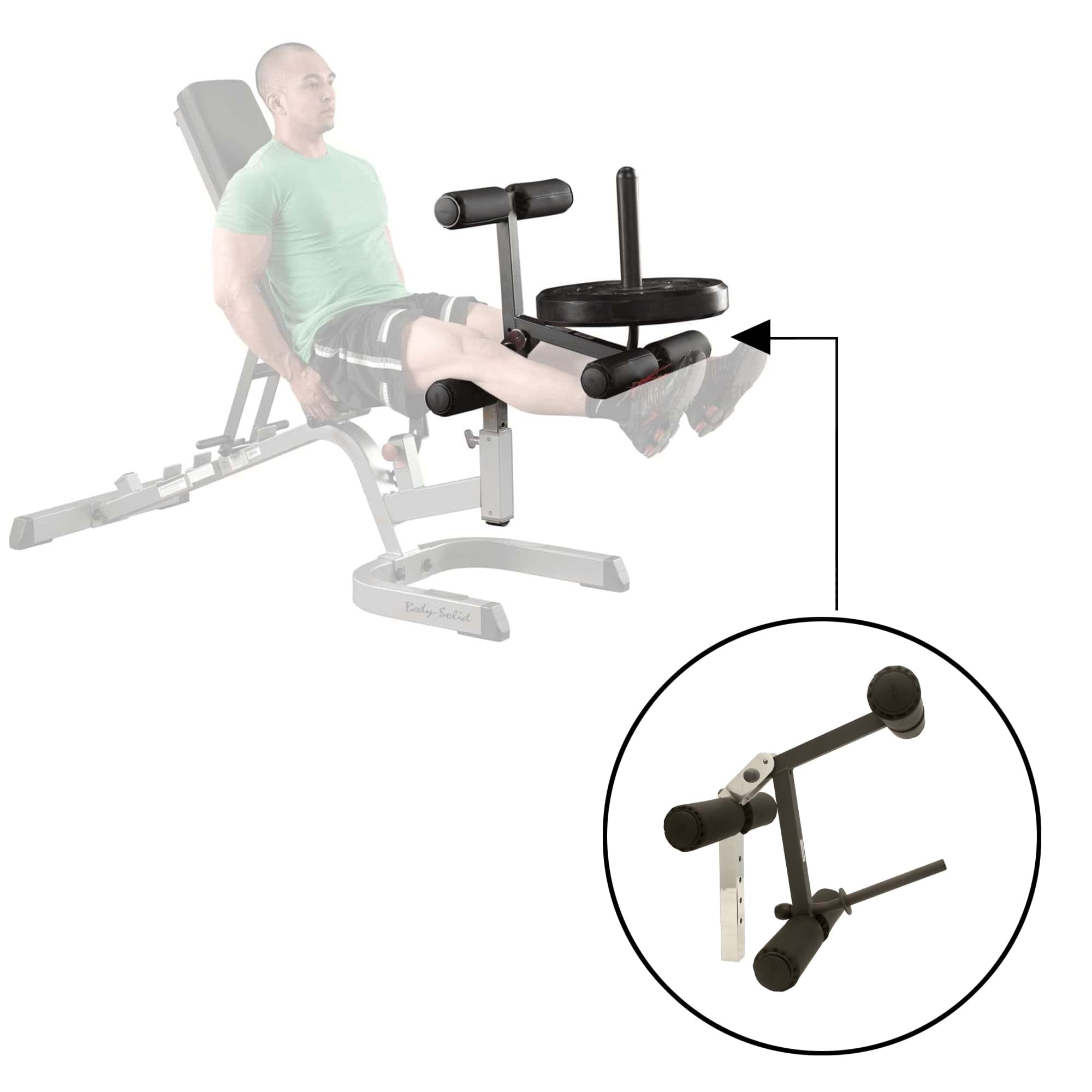 Bild von GLDA-3 Beinstrecker-/beuger-Aufsatz