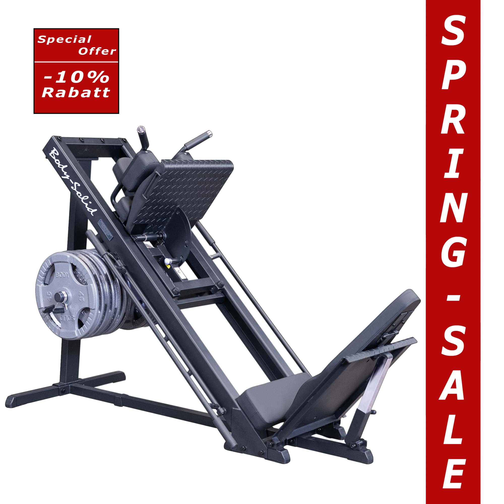 Bild von GLPH-1100B Beinpresse und Hackenschmidt -Black-Edition-